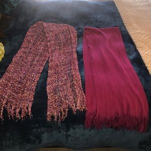 Two purple scarfs